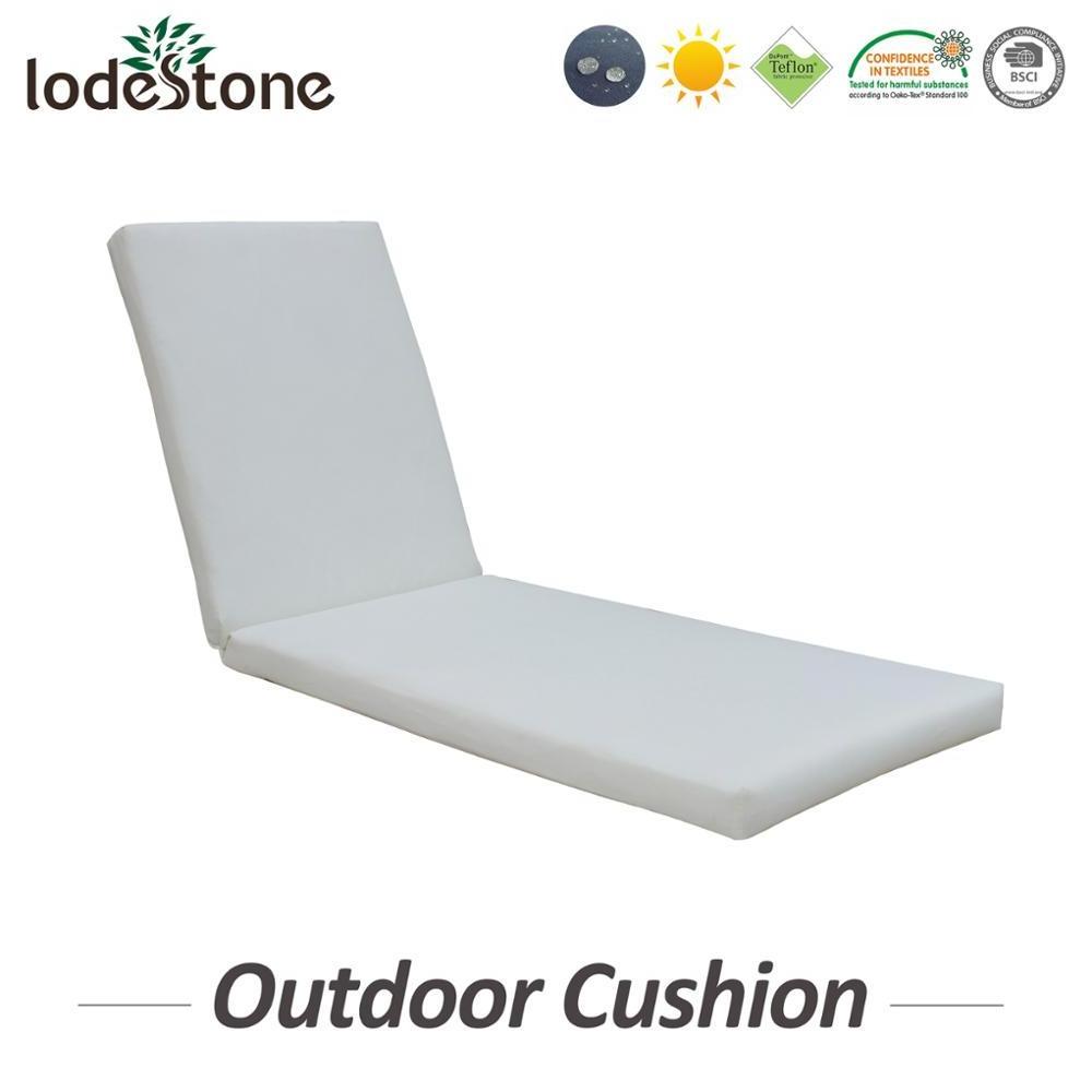 Outdoor patio waterproof sun lounger chair cushion