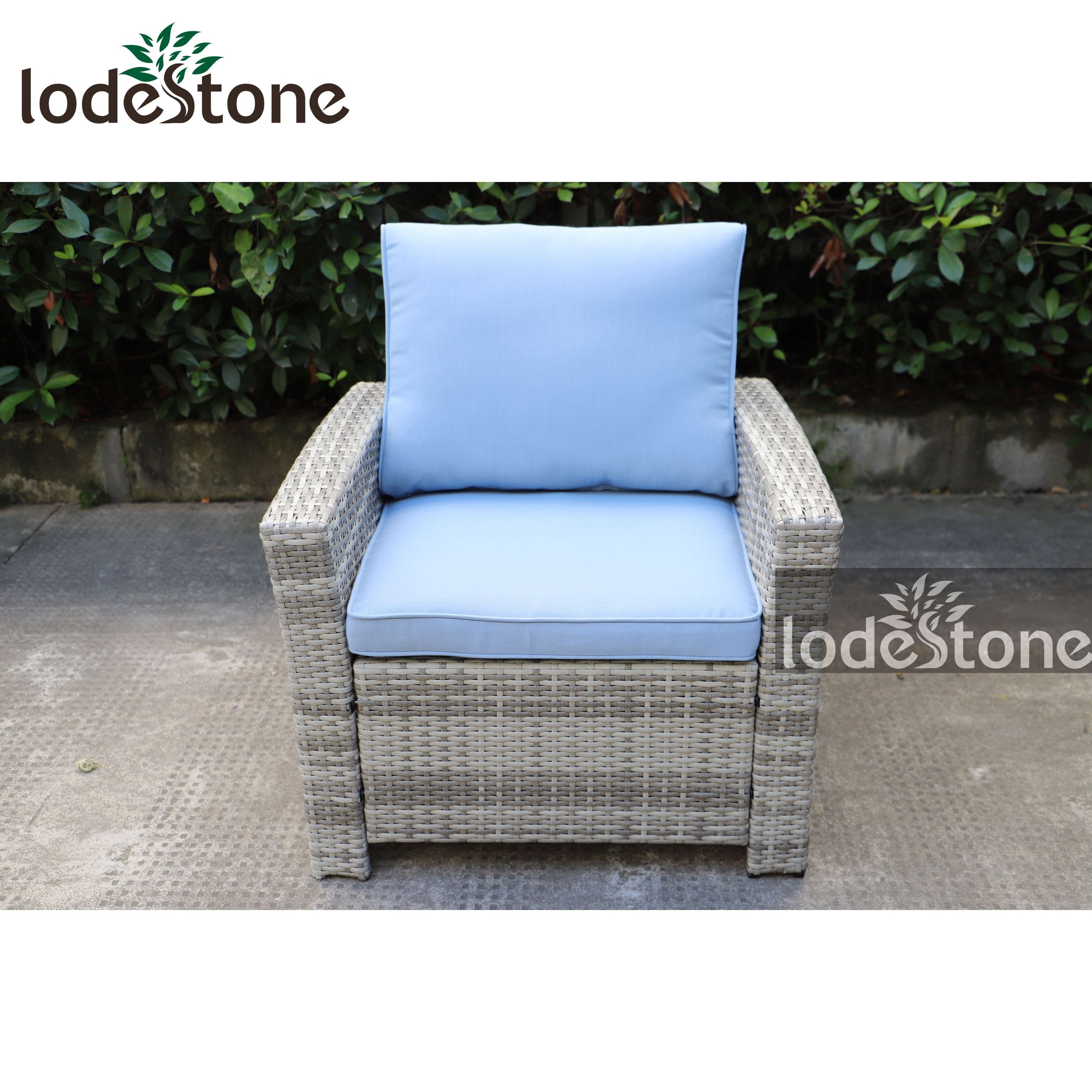 All Weather Modern KD Outdoor Sectional Sofa Garden Rattan Furniture Wicker dining corner Sofa