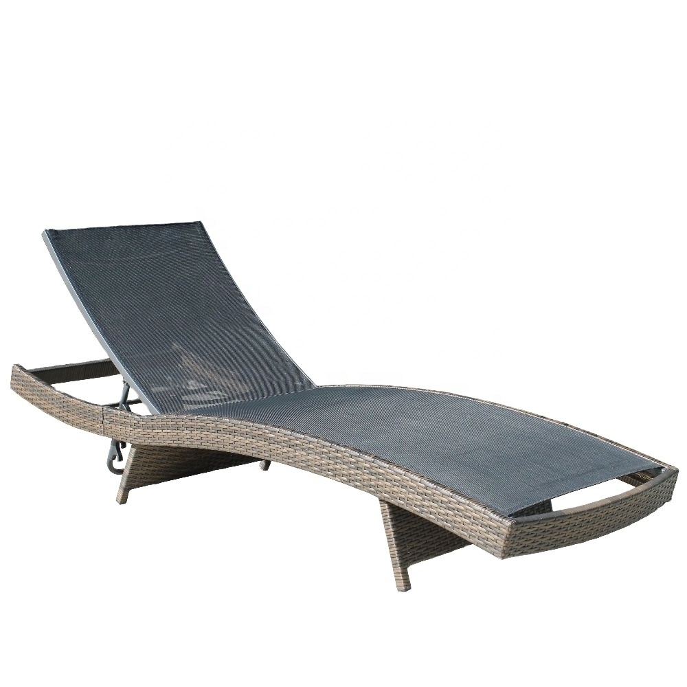 Good KD Design Outdoor Rattan S Shaped Chaise Lounge garden lounge