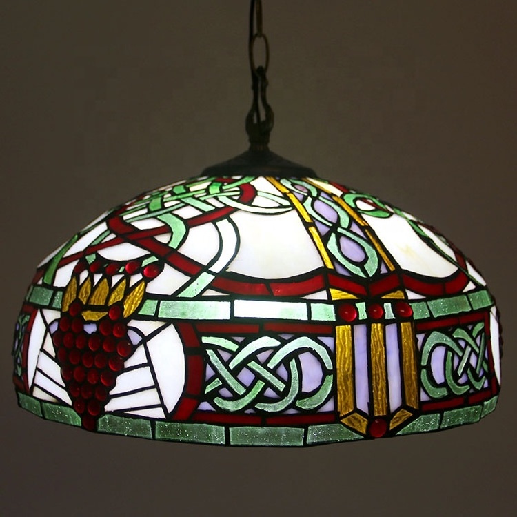 LongHuiJing Tiffany-Style 2 Light Victorian Ceiling Pendant Fixture 20