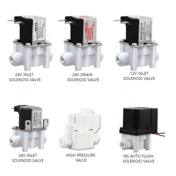 drain water solenoid valve 24V 300 CC  1/4inch 3/8 inch for ro  water filter system water filter parts