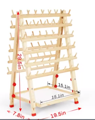 Wholesale Adjustable height Wig display racks wooden braiding hair rack With storage tray