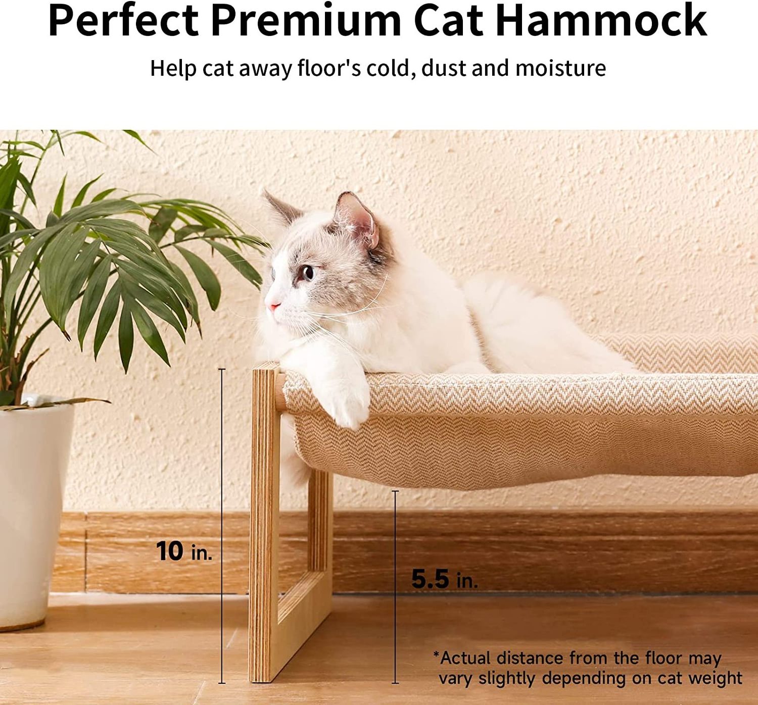 customized Pet small medium cat furniture bed gift cat house wooden cat bed hammock