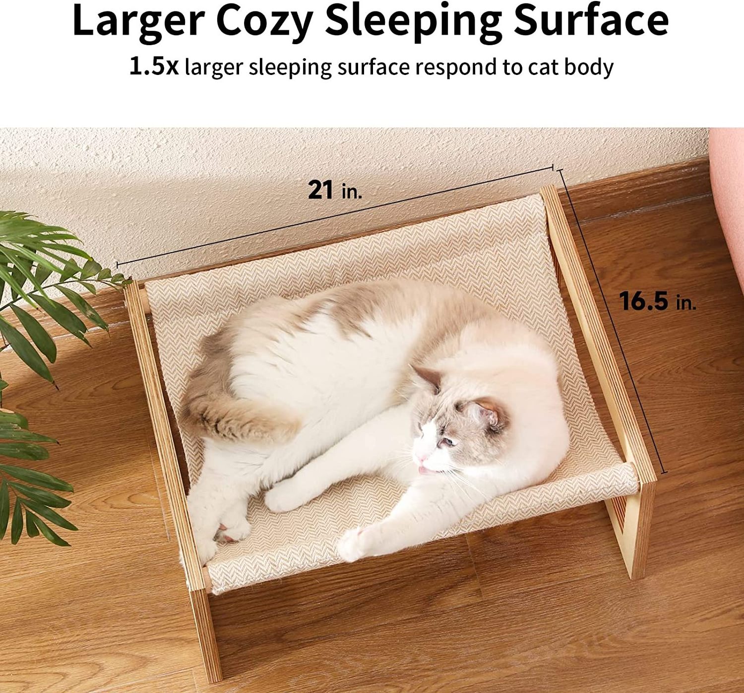 customized Pet small medium cat furniture bed gift cat house wooden cat bed hammock