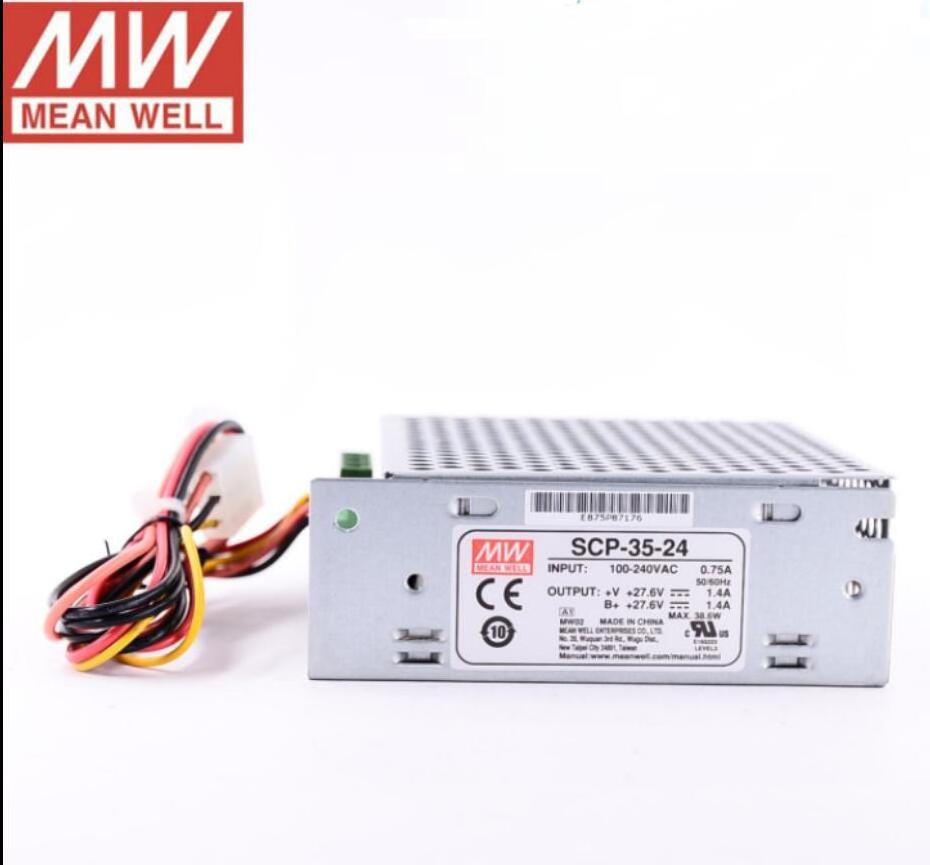 Taiwan Original meanwell  SCP-35-12/24 35W 27.6V 1.4A Cctv Ups Uninterrupted Power Supply With Battery Backup