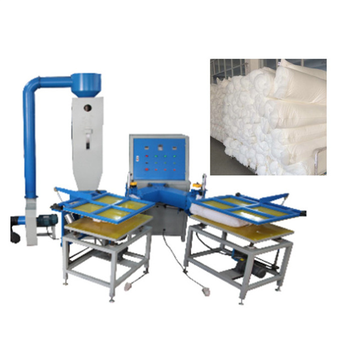 Polyester Fiber Opening Semi auto sofa cushion pillow filling machine  with PLC Production Line