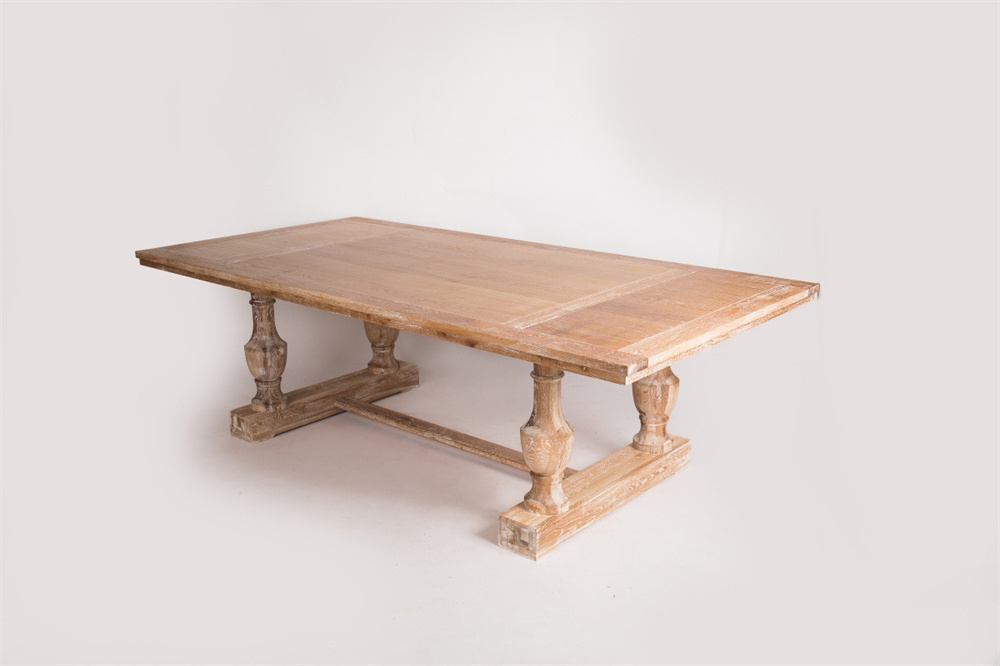 Factory Selling Soild Wood Rectangular DiningTable Rustic Dining Table For Wedding Event Small Family