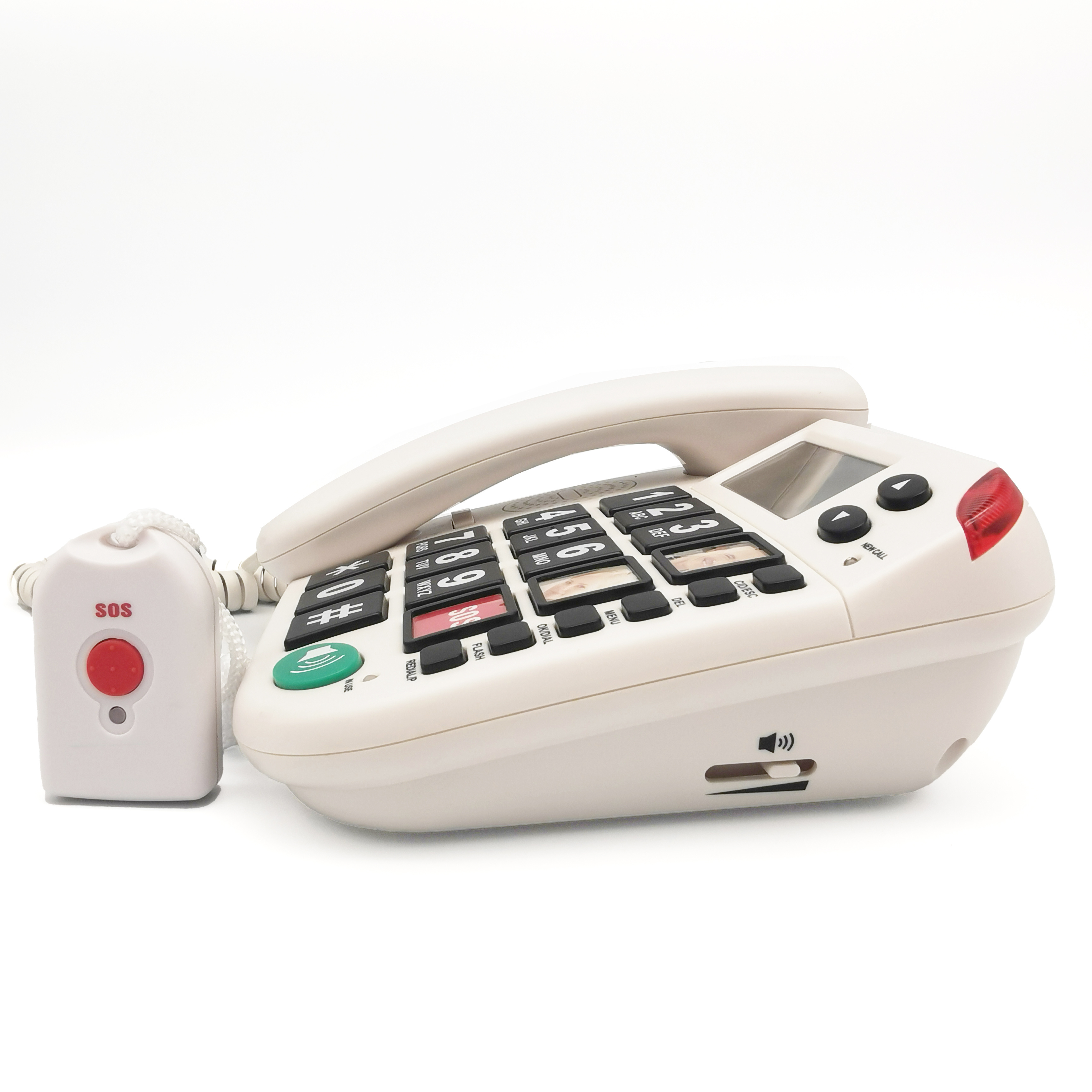 AH600-Manufacturer Wholesale Remote Control SOS Senior Old Large Big button Home Office Hotel Antique Corded Phone Telephone