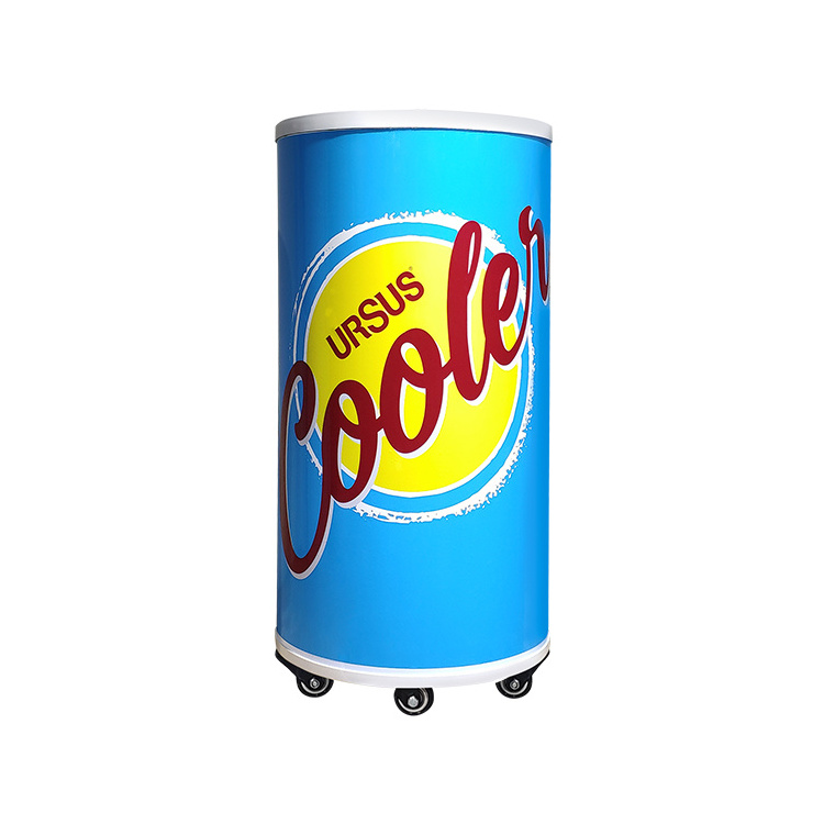 Meisda  65L popular round can barrel cooler SC65Y beverage cooler round fridge for supermarket