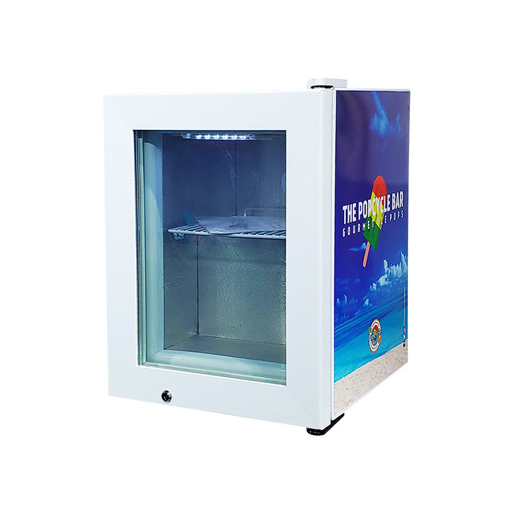 Meisda SD21 21L commercial glass door  table top ice cream display freezer for frozen food