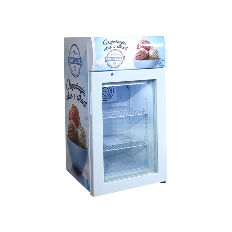 Meisda SD50B Top sale hanging condenser back display upright ice cream freezer for sale