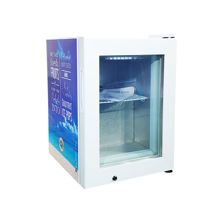 Meisda SD21 21L commercial glass door  table top ice cream display freezer for frozen food