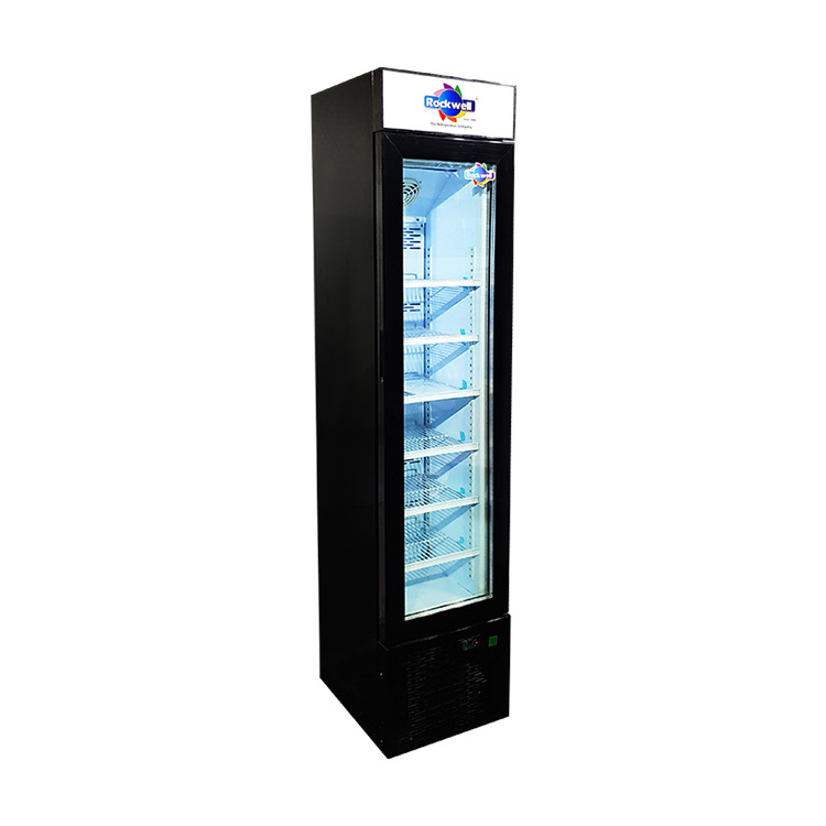 Meisda SD105B Vertical Upright Frozen Foods Refrigerator Cake Ice Cream Display Freezer With Glass Door