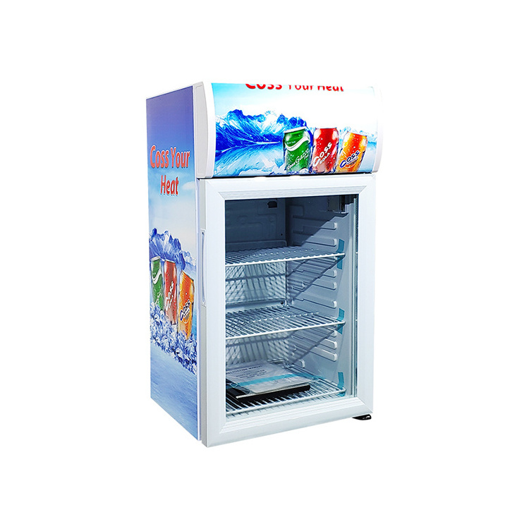 Meisda SC40B Top lampbox soft drink cans display fridge for sale