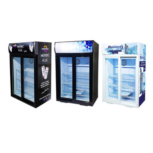 Meisda SC105L 105L Double Glass Door Commercial Beverage Display Fridge for Supermarket