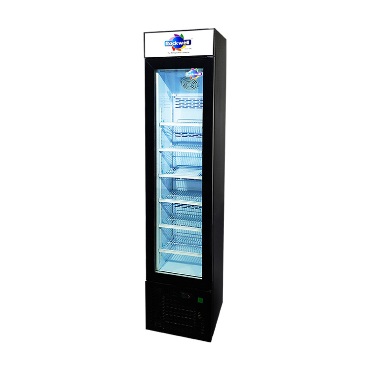 Meisda SD105B Vertical Upright Frozen Foods Refrigerator Cake Ice Cream Display Freezer With Glass Door