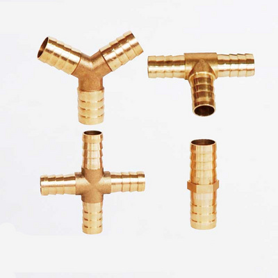 Brass Barb Pipe Fitting 2 3 4 way brass connector For 6mm 8mm 10mm 12mm  hose copper Pagoda Water Tube Fittings