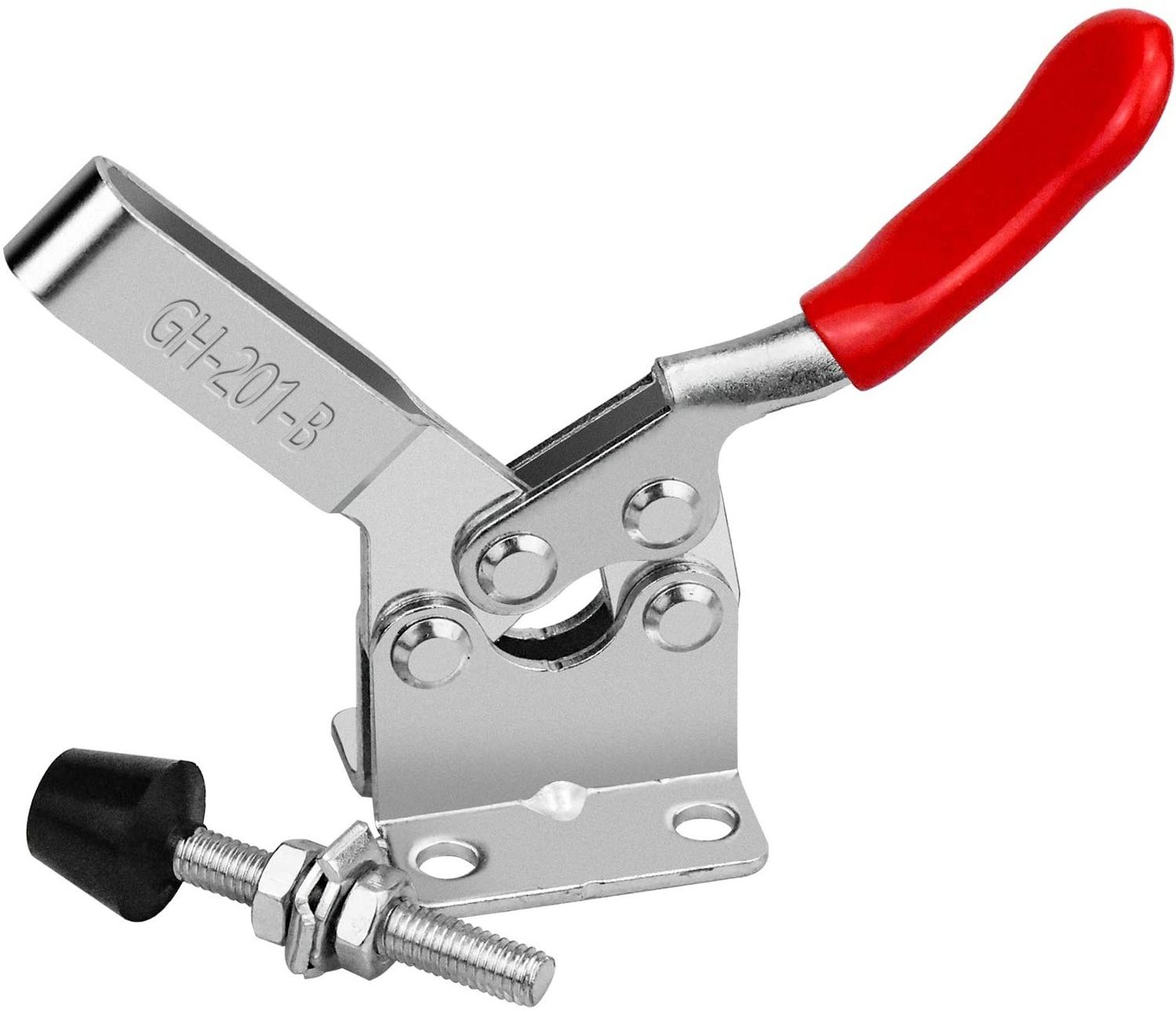 Heavy Duty Toggle Clamp GH-201B 220Lbs / 100kg Holding Capacity Horizontal Toggle Clamp Latches Quick Release Jig Clamps