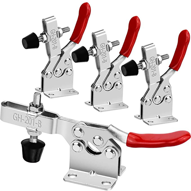 Heavy Duty Toggle Clamp GH-201B 220Lbs / 100kg Holding Capacity Horizontal Toggle Clamp Latches Quick Release Jig Clamps