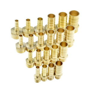 Brass Pipe Fitting 4mm 6mm 8mm 10mm 12mm 19mm Hose Barb Tail 1/8" 1/4" 1/2" 3/8" BSP Male Connector Joint Copper Coupler Adapter