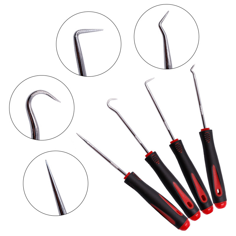 4PCS/Set Car Remover Tool Set Auto Car Pick and Hook Set O Ring Oil Seal Screwdrivers Gasket Puller Craft Hand Mechanic Tools