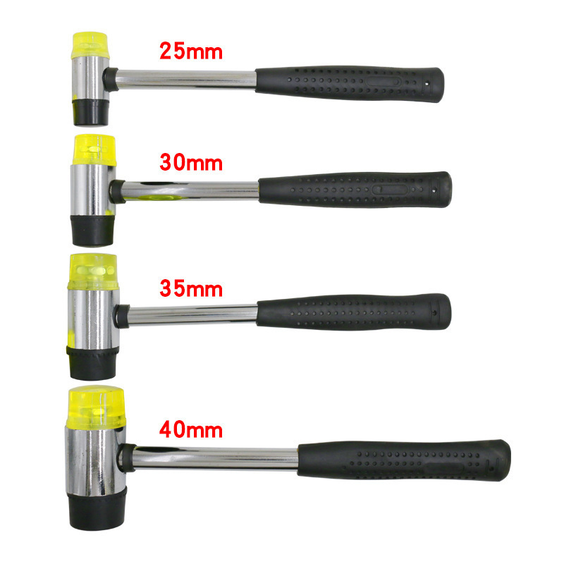 25/30/35/40mm Multifunctional Removable Mounting Hammer Double-head Rubber Hammer Furniture Installation Protective Hammer