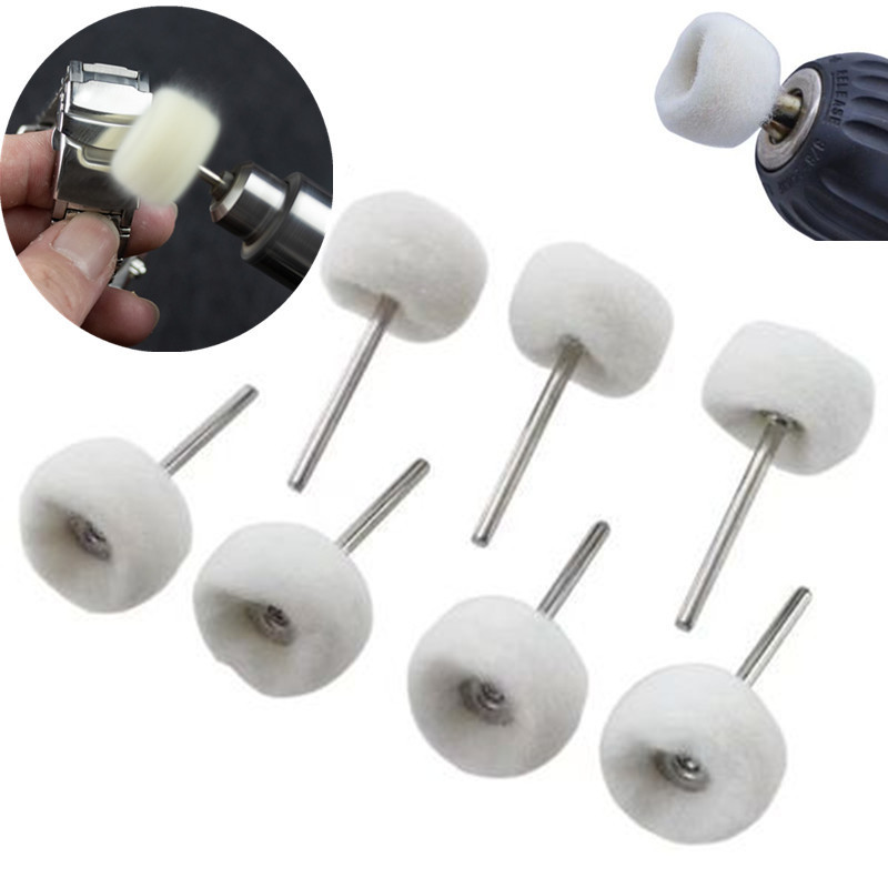 Mini grinding sanding head abrasive disc felt 3mm Shank buffing wheels metal Polish Brush Drill Rotary Tool Accessories