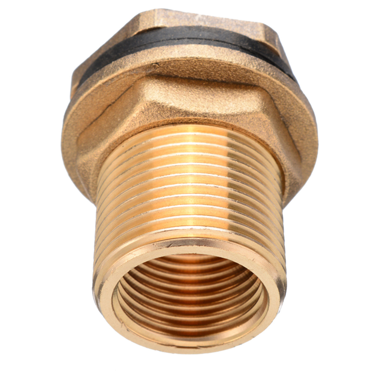 Brass Water Tank Connector For Garden Hose 3/4'' GHT Male To 1/2'' NPT Female Brass Bulkhead FittingPopular