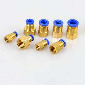 Air Pipe Fitting 10mm 12mm 8mm 6mm Hose Tube 1/8" 3/8" 1/2" BSP 1/4" Female Thread Brass Pneumatic Connector Quick Joint Fitting