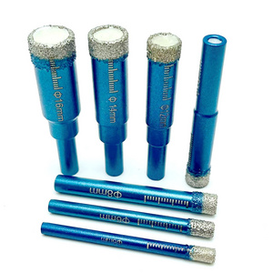 6-16mm Diamond Core Drill Bit Ceramic/Marble/Granite/Glass Tile Hole Saw Dry Drilling Brazed Diamond Core Bit With Round Shank