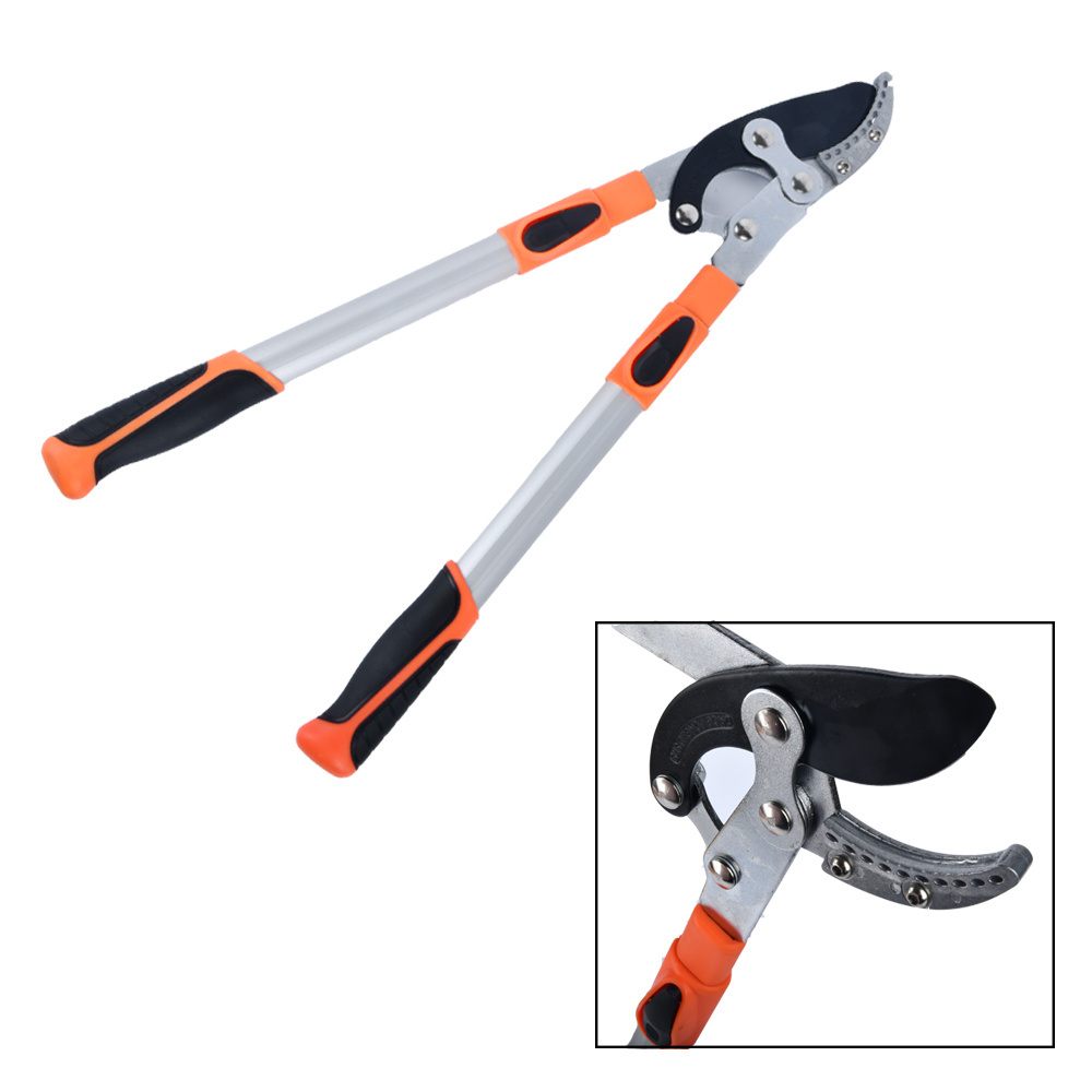 Heavy duty garden shear scissors long handle adjustable garden lopper