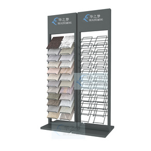 Showroom Ceramic Tile Display Racks Wood Floor Stone Displays Stand Quartz Sample Rack Shelf  For Mosaic Tiles Stand