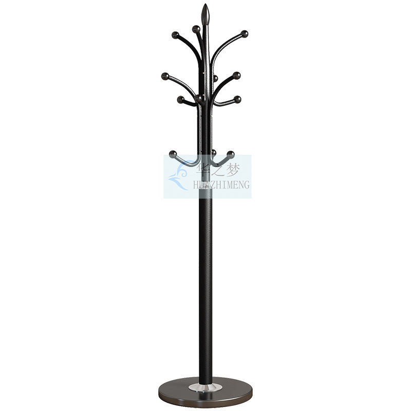 China Manufacturer Bedroom Hanger Floor Standing Hat Handbag Metal Tree Clothes Display Coat Rack Stand