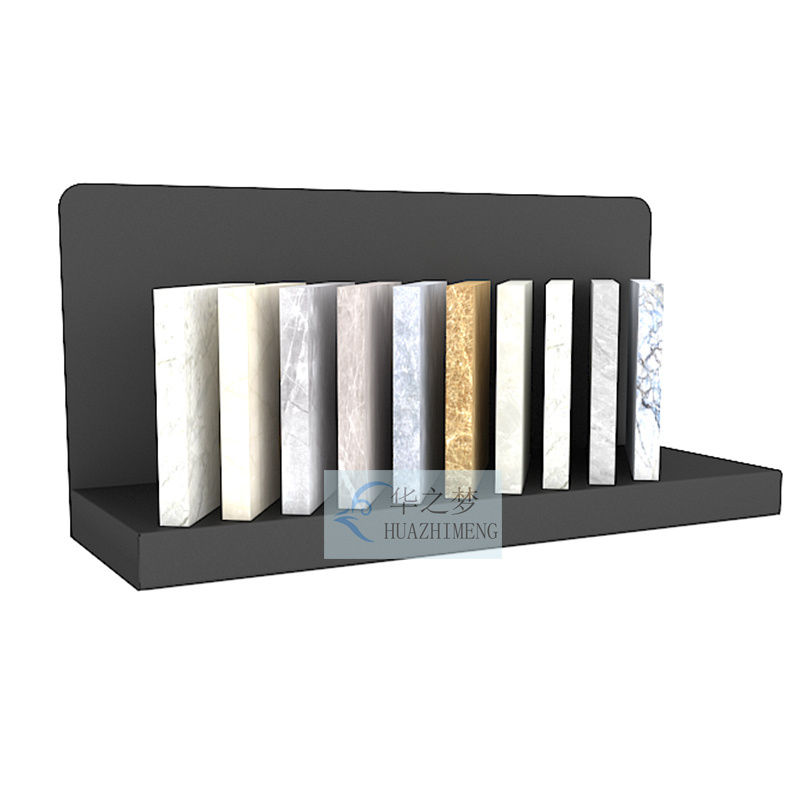 Metal Ceramic Tile Display Racks Wall Tiles Stone Display Stand Quartz Marble Floor Showroom Display Exhibition Stand Holder