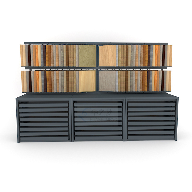 Factory Direct Sale Wood Flooring Ceramic Marble Tiles Sample Drawer Combination Display Cabinet graded card case