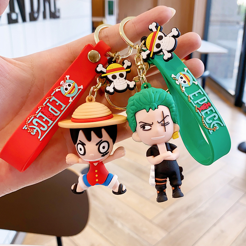 Cartoon Pirate King Series Example Silicone Toy Keychain