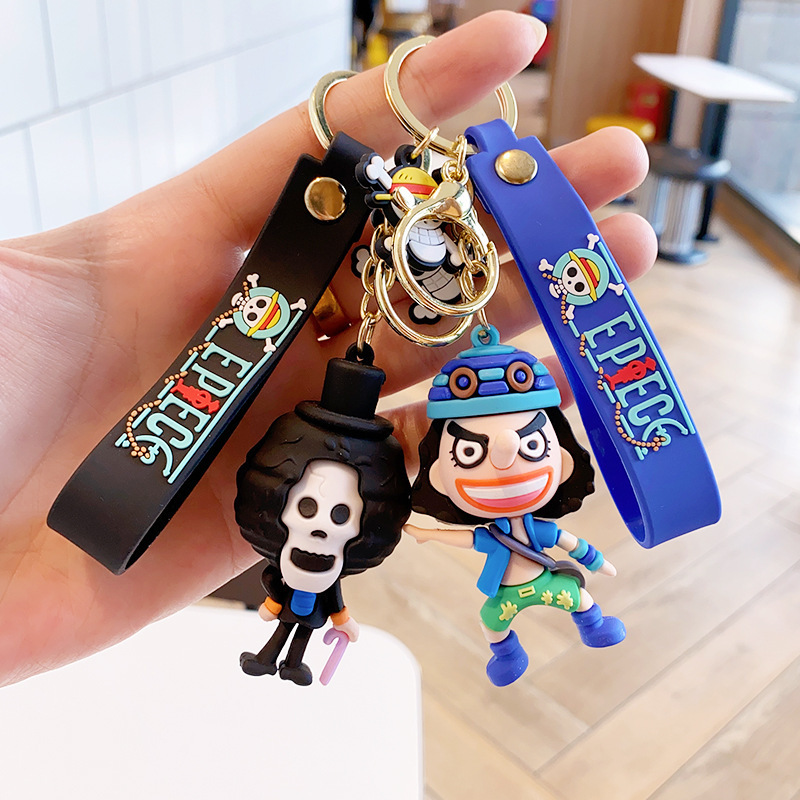 Cartoon Pirate King Series Example Silicone Toy Keychain