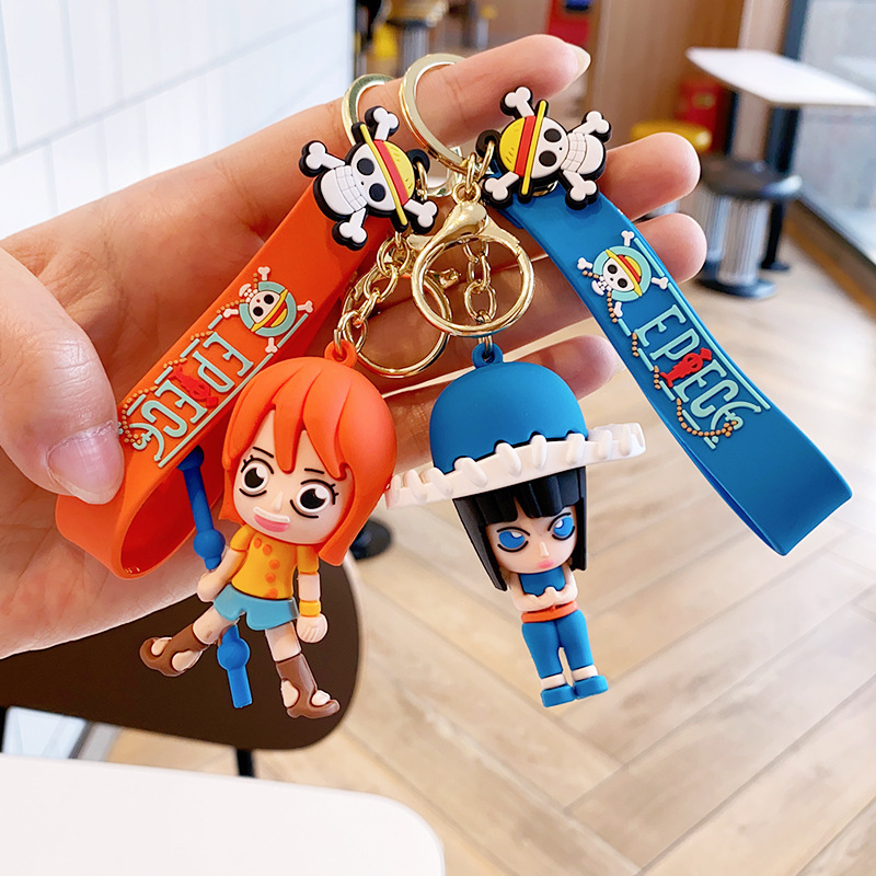 Cartoon Pirate King Series Example Silicone Toy Keychain