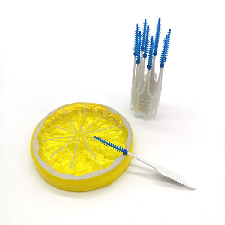 Gum Massage Picks Teeth Cleaning Dental Brush Picks Interdental Brush Picks Soft Rubber Eco Friendly Plastic