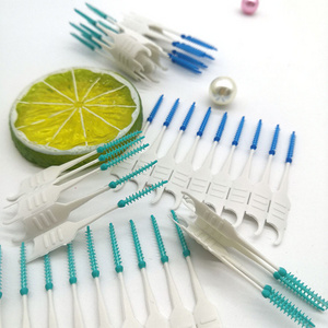 Gum Massage Picks Teeth Cleaning Dental Brush Picks Interdental Brush Picks Soft Rubber Eco Friendly Plastic