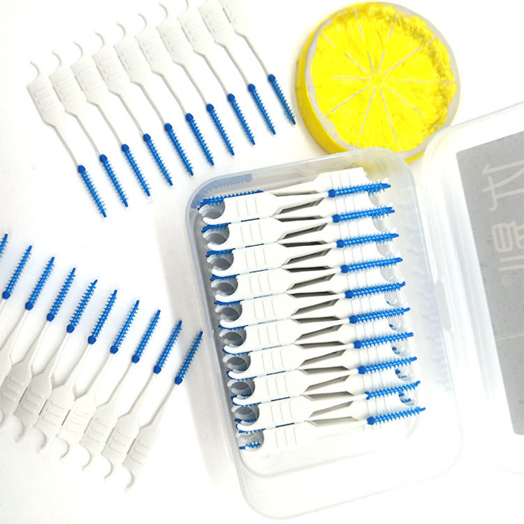 Gum Massage Picks Teeth Cleaning Dental Brush Picks Interdental Brush Picks Soft Rubber Eco Friendly Plastic