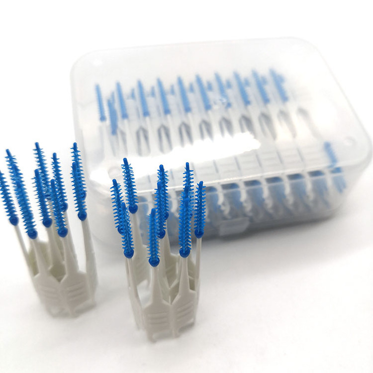 Gum Massage Picks Teeth Cleaning Dental Brush Picks Interdental Brush Picks Soft Rubber Eco Friendly Plastic