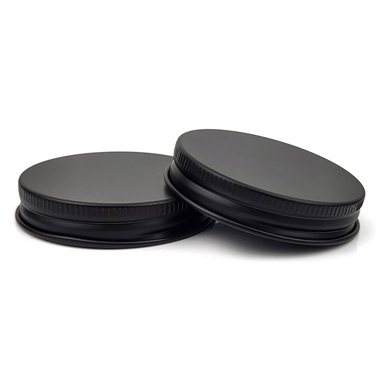 Empty 2 oz 80ml 100 ml 4oz Round Bottom Black Plastic aluminum Cup Lid Amber Glass Candle Jar Cosmetic Glass Jar