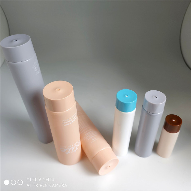 100ml  PCR Soft tube sunscreen  cosmetic tube makeup Plastic tube with center flow twist cap  sugarcane