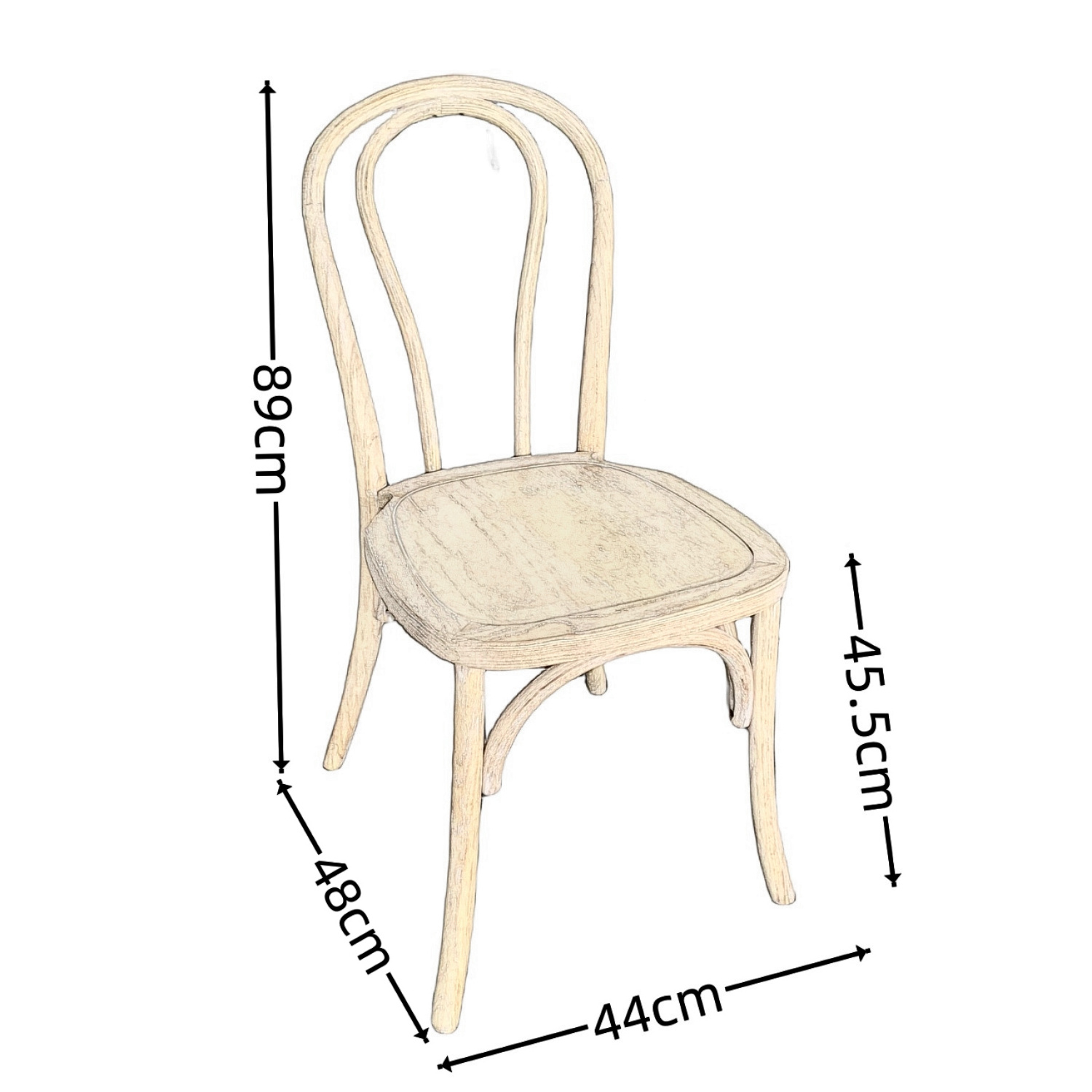 Factory supply hand carved rustic style wooden armless dining chair bentwood restaurant chair