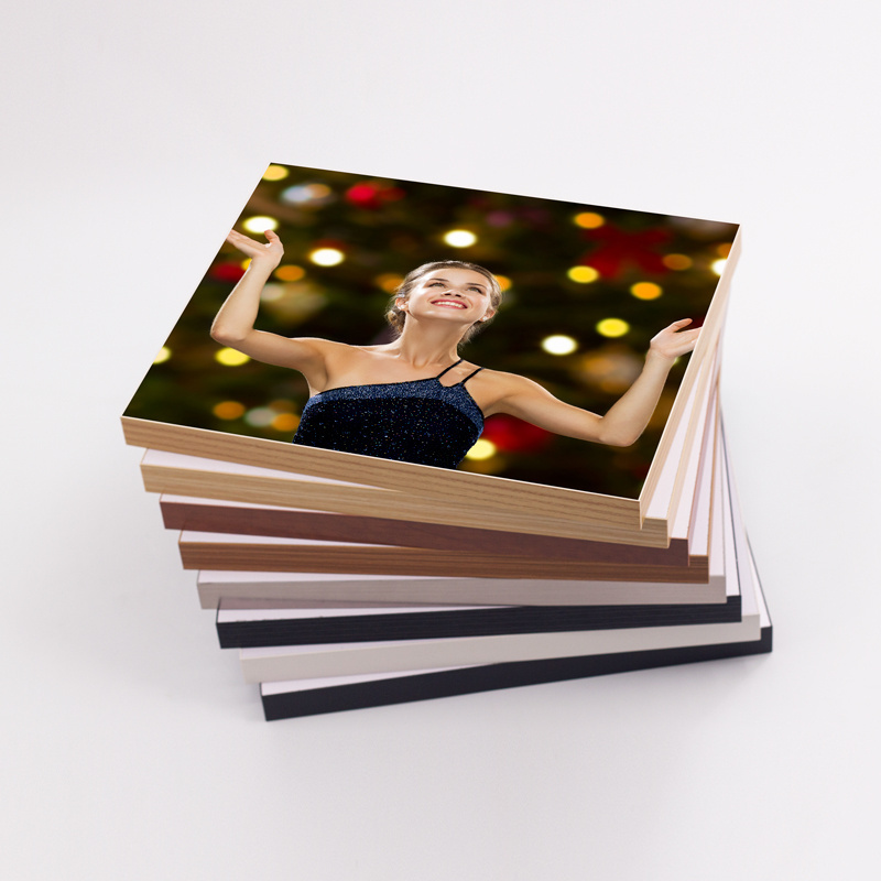 Black Frameless Single Panel Self Adhesive Photo Frame Picture Frame MDF Wood Frame Size A4 Sublimation