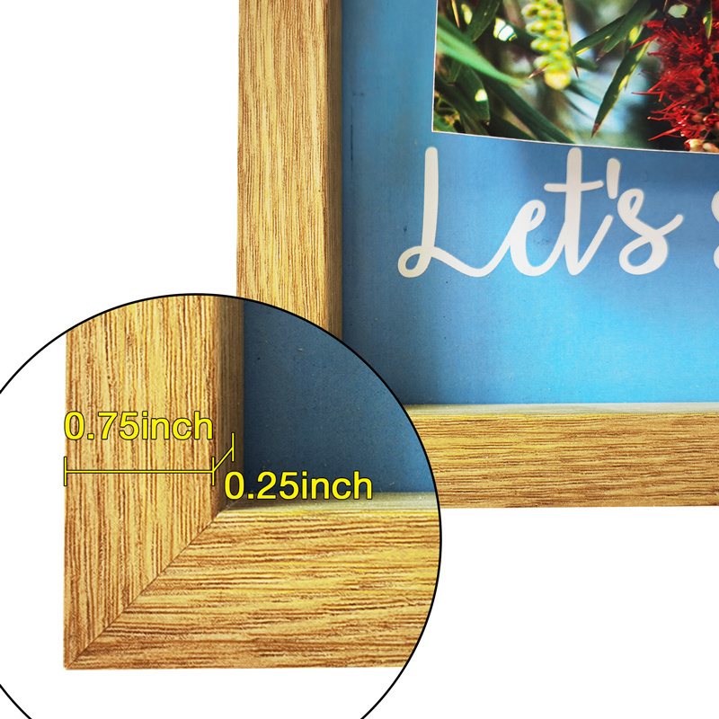 Wholesale 8x10 Shadow Box Cheap Bamboo Background Large MDF Floating Shadow Box Christmas Decor Shadow Box Display Case