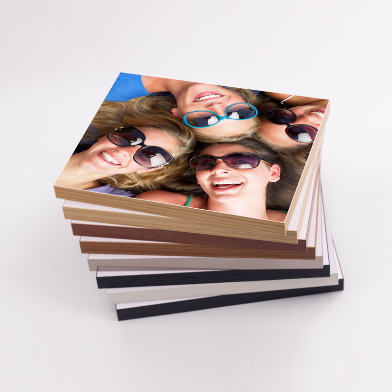 Black Frameless Single Panel Self Adhesive Photo Frame Picture Frame MDF Wood Frame Size A4 Sublimation