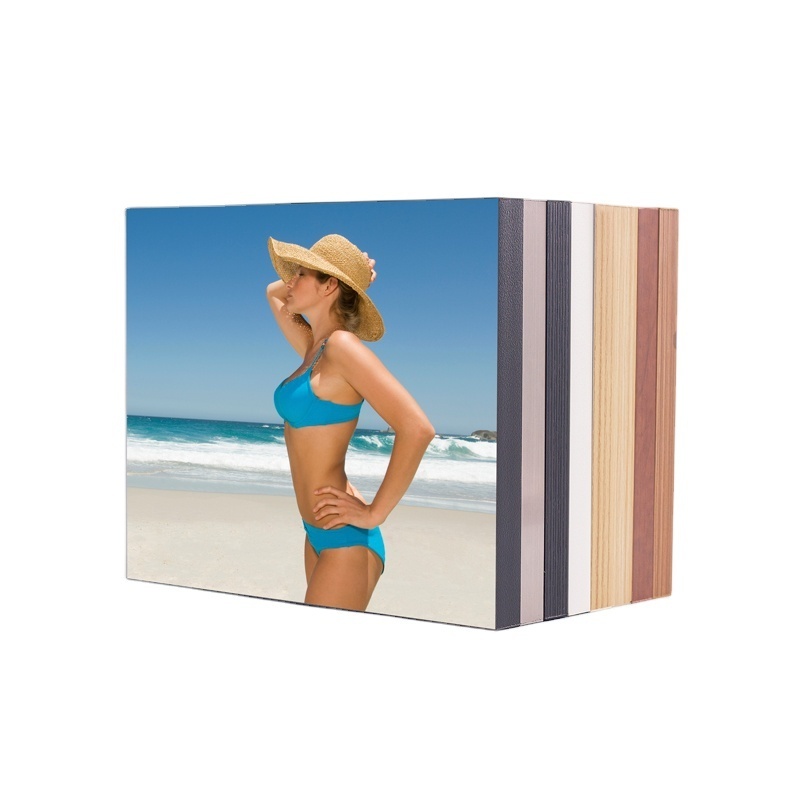 Black Frameless Single Panel Self Adhesive Photo Frame Picture Frame MDF Wood Frame Size A4 Sublimation