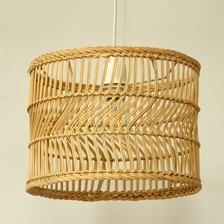 Chinese style rattan bamboo hanging lamp woven lantern pendant light rattan light shade ceiling pendant